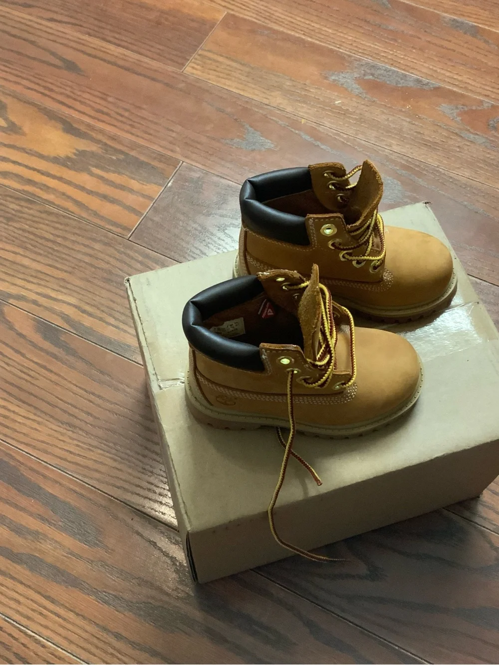Timberland Kids Wheat Lace-Up Ankle Boots